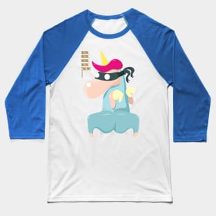 Unicorn Twerk Ninja Baseball T-Shirt